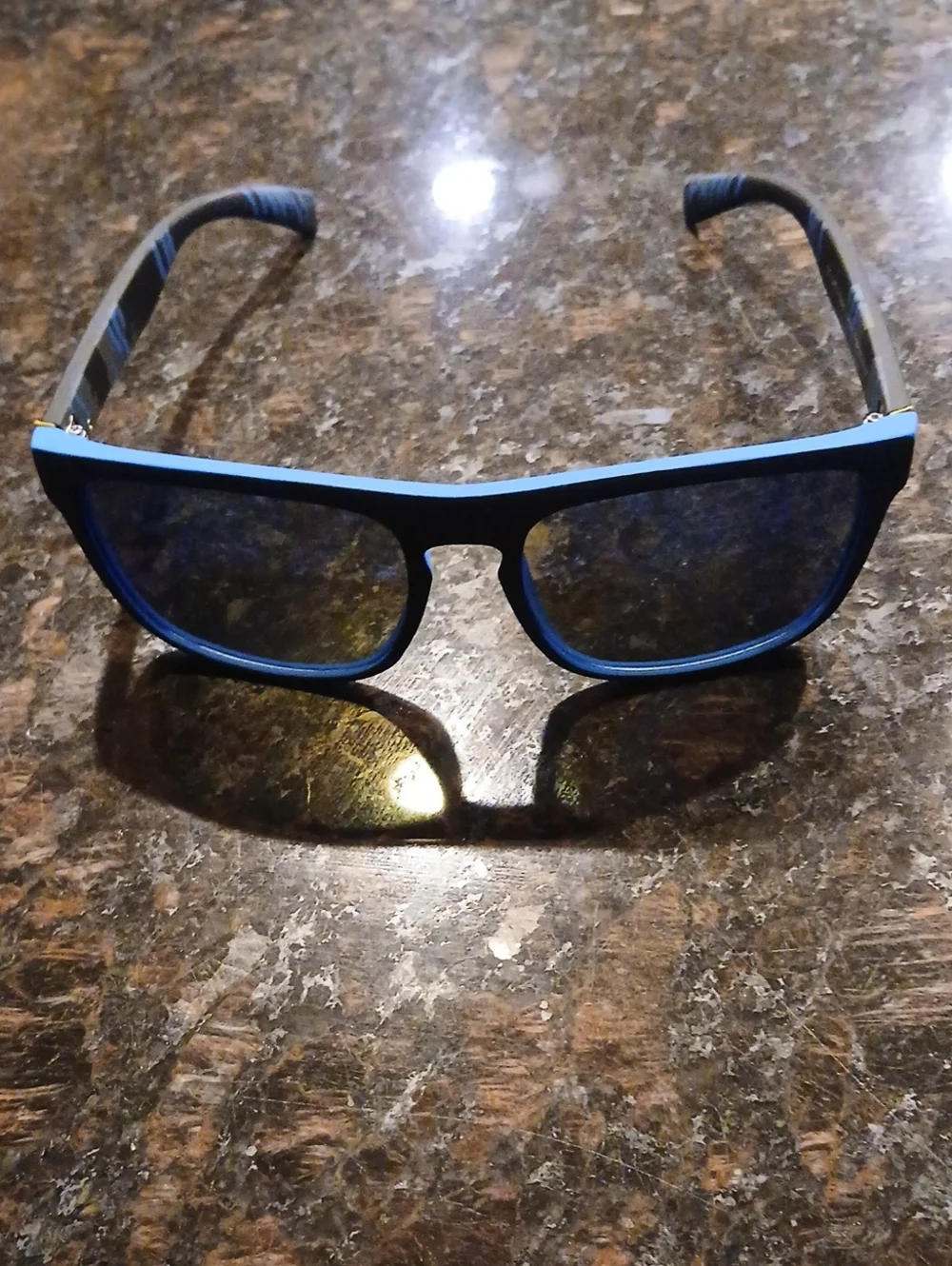 Blue and Black Sunglasses
